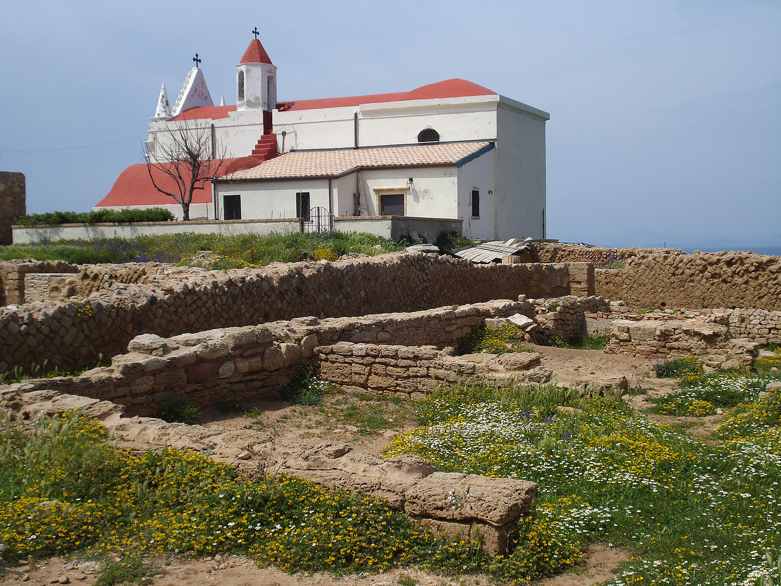 Capo Colonna Santuario della Madonna di Capo Colonna. Crotone, Calabria.